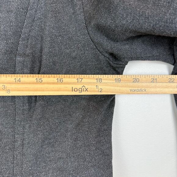 Cabi Crew Blazer Women M Charcoal Gray Ponte Knit Notch Lapel Jacket Career 3030 - Picture 7 of 8